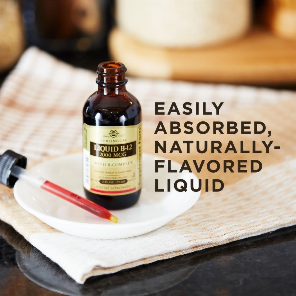 SOLGAR - Liquid B12 2000μg with B-Complex - 59ml