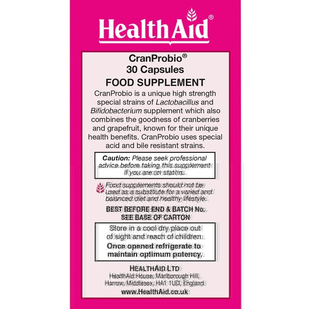 HEALTH AID - CranProbio - 30caps