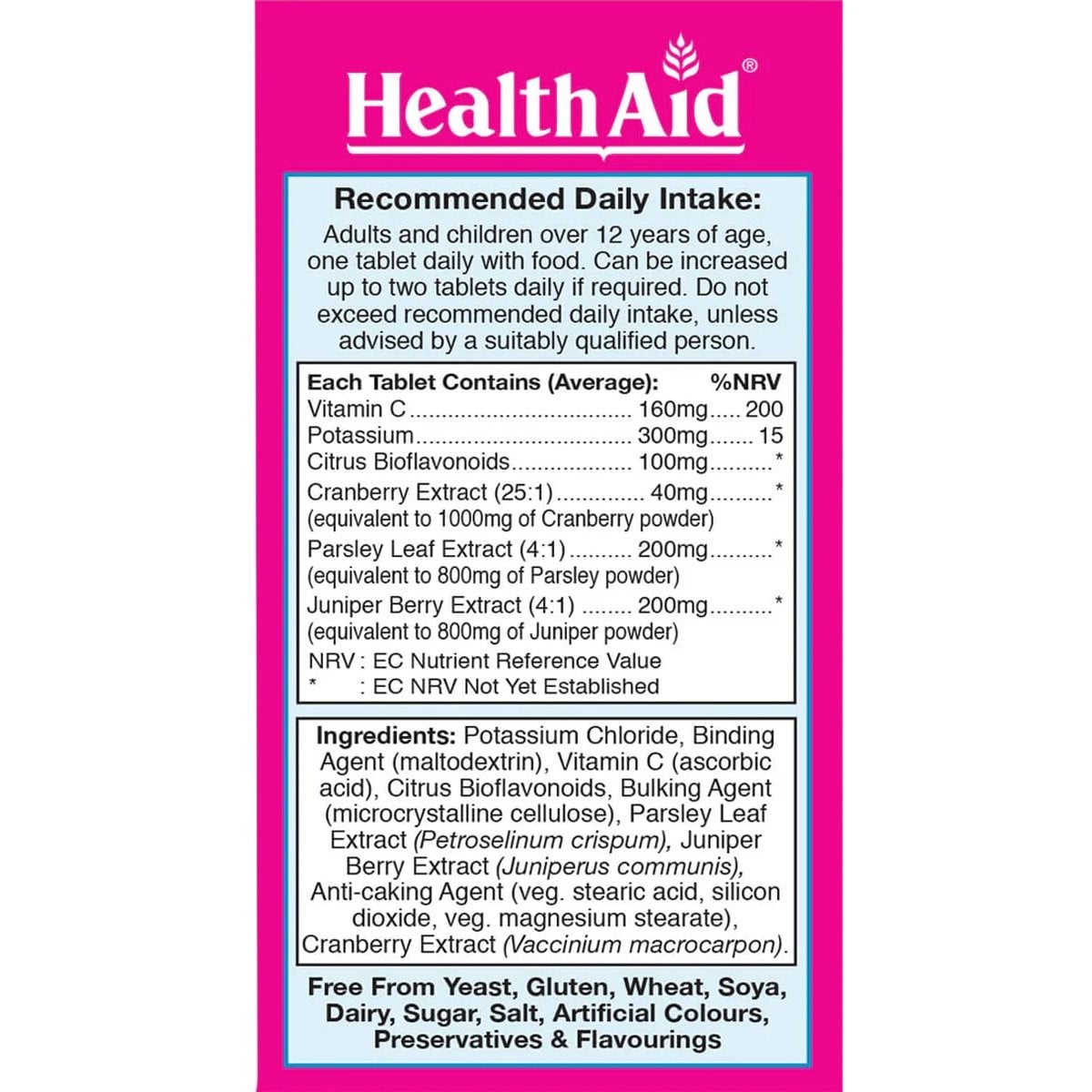 HEALTH AID - Cysticare - 60tabs