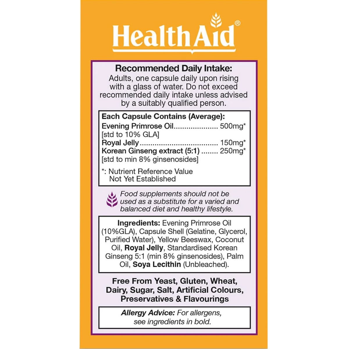 HEALTH AID - Royal 3 - 30caps