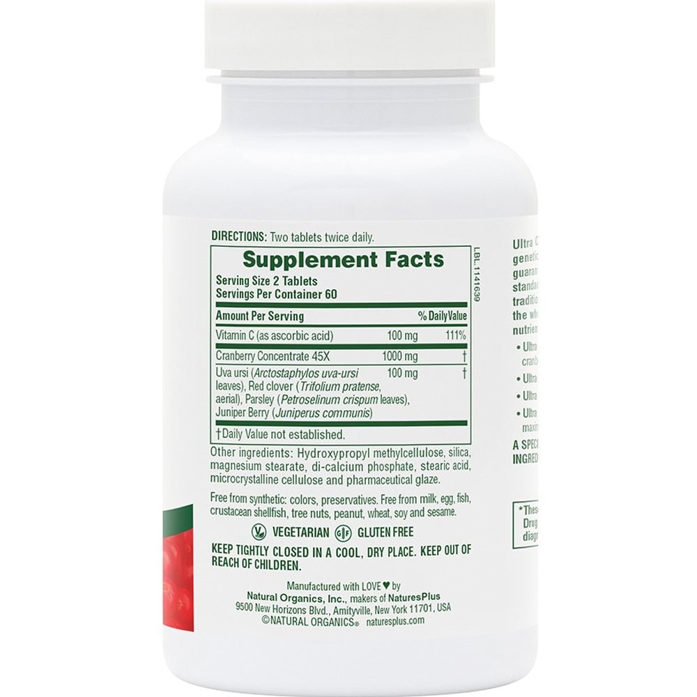 NATURES PLUS - Ultra Cranberry 1000mg - 120tabs