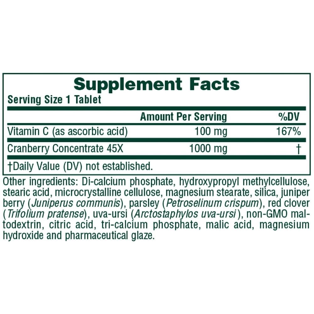 NATURES PLUS - Ultra Cranberry 1000mg - 120tabs