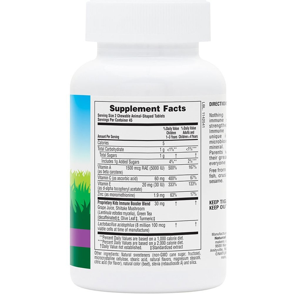 NATURES PLUS - SOURCE OF LIFE ANIMAL PARADE Immune Booster (Tropical flavor) - 90chew.tabs