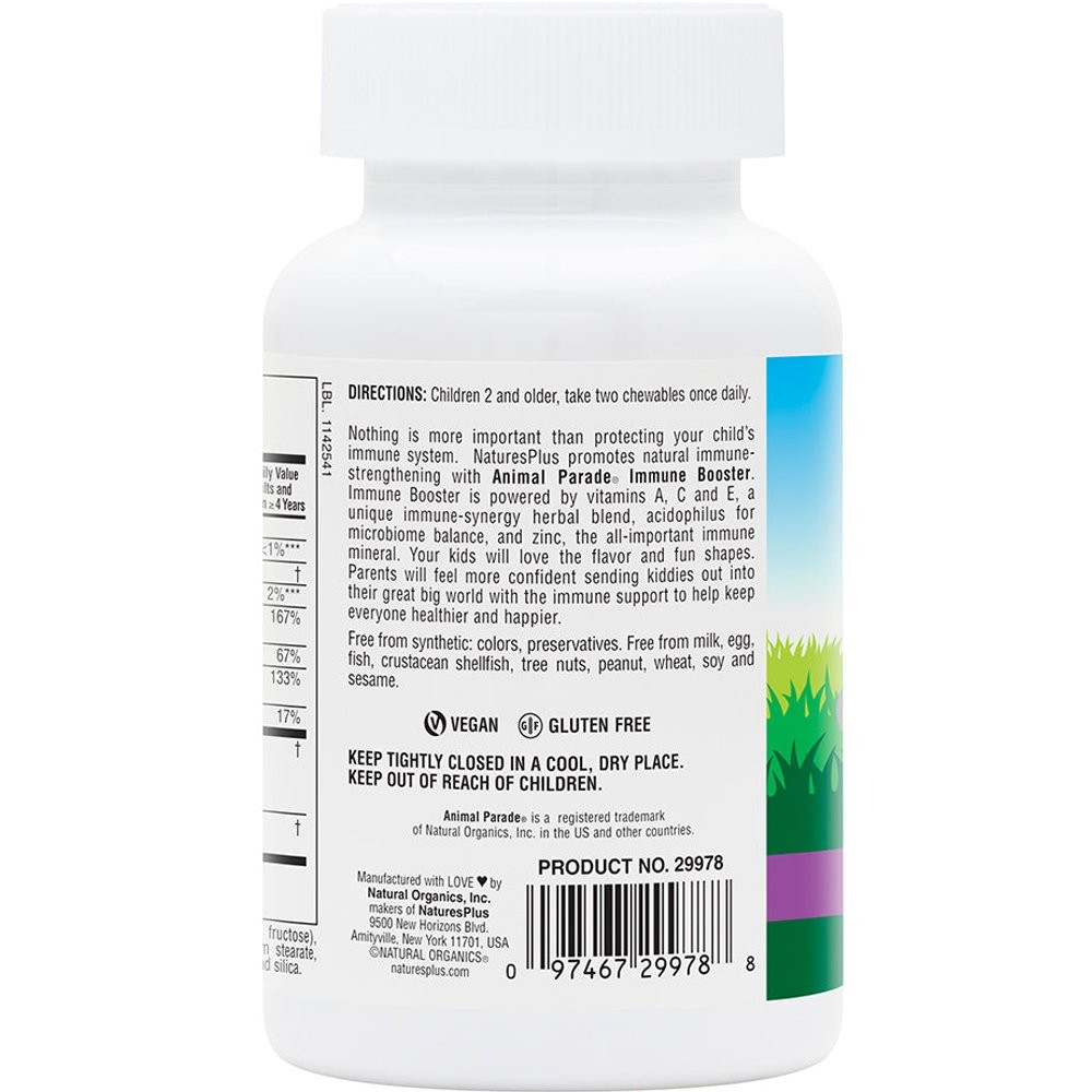 NATURES PLUS - SOURCE OF LIFE ANIMAL PARADE Immune Booster (Tropical flavor) - 90chew.tabs