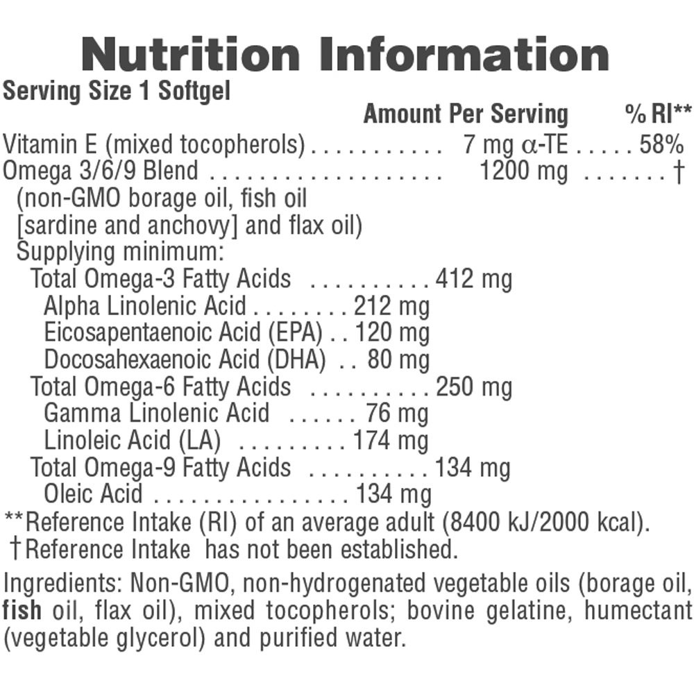 NATURES PLUS - ULTRA Omega 3/6/9 1200mg - 90softgels