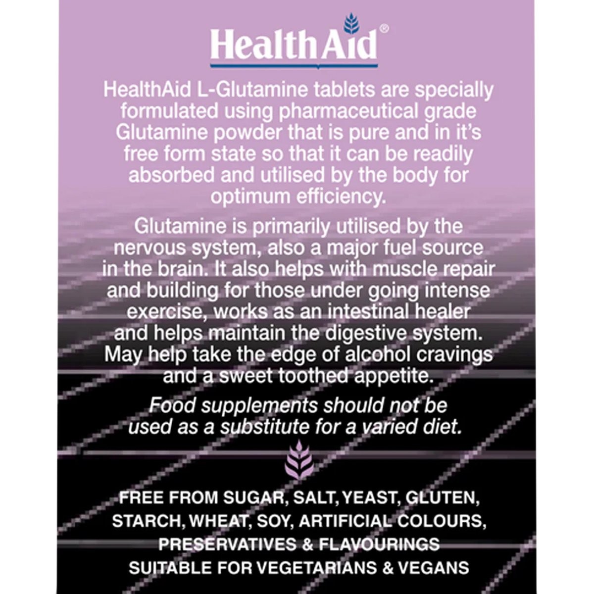 HEALTH AID - L-Glutamine 500mg - 60tabs