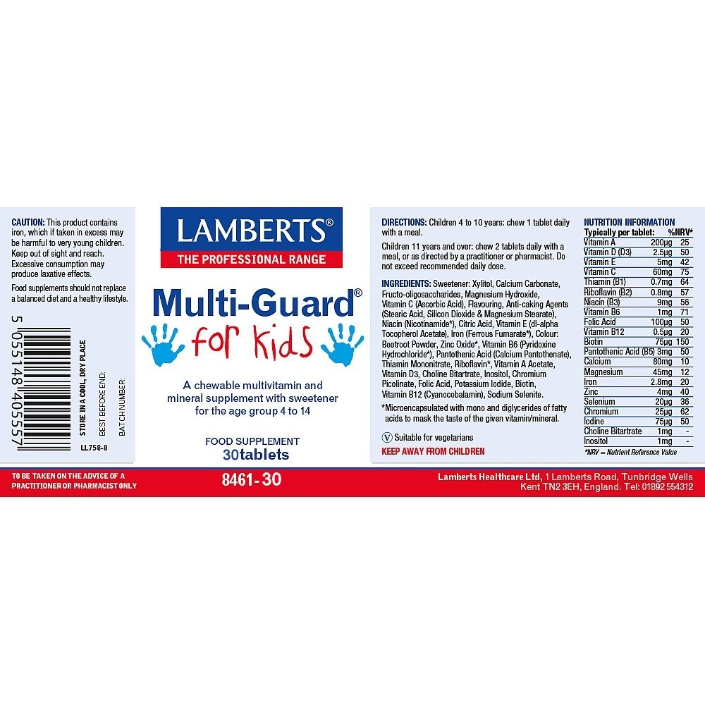 LAMBERTS - Multi-Guard for Kids - 30tabs