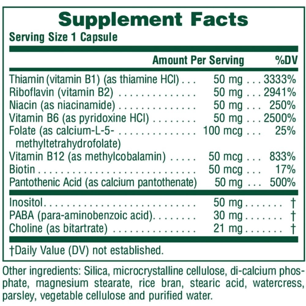 NATURES PLUS - SUPER B-50 Balanced B-Complex - 60 caps