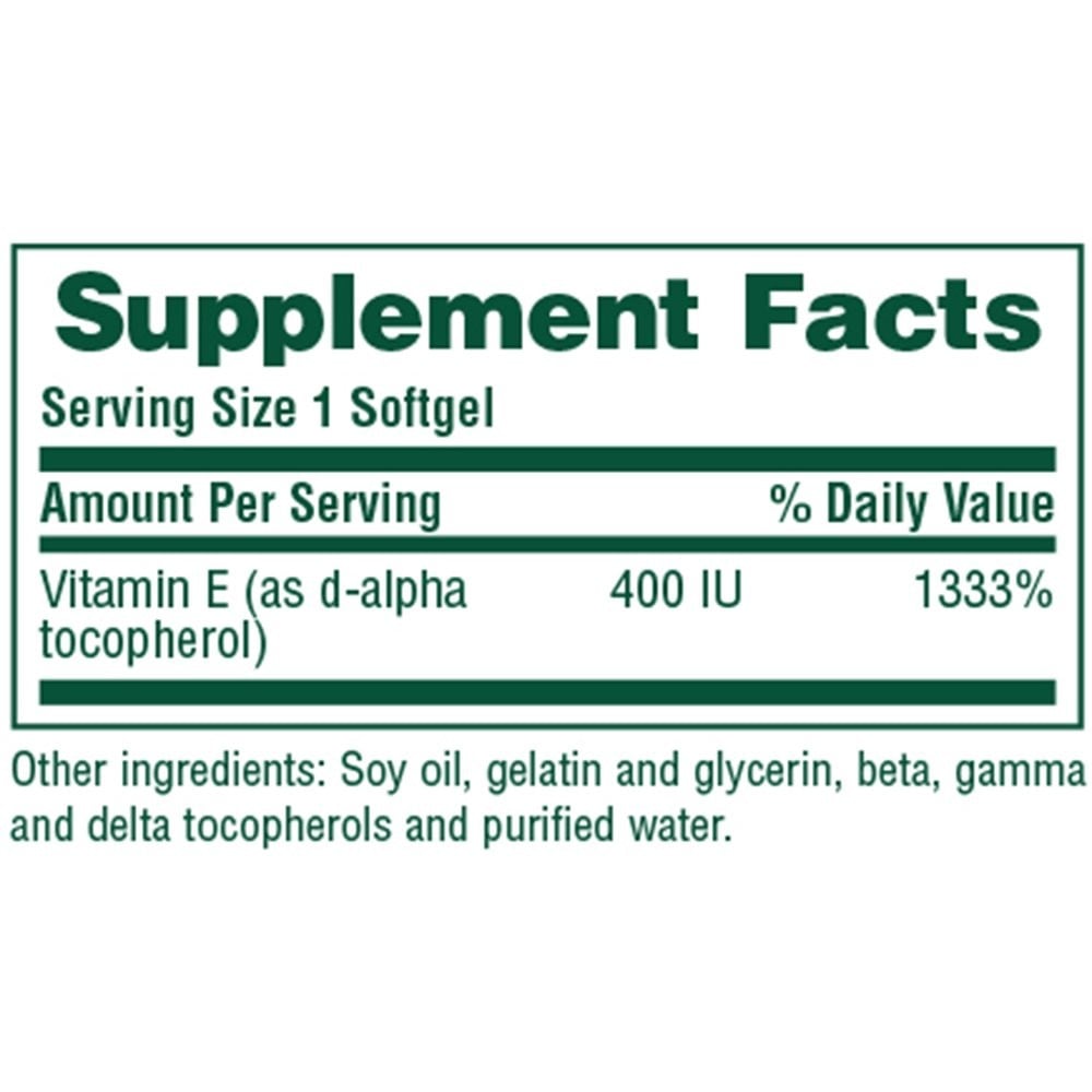 NATURES PLUS - Vitamin E 400IU - 60softgels
