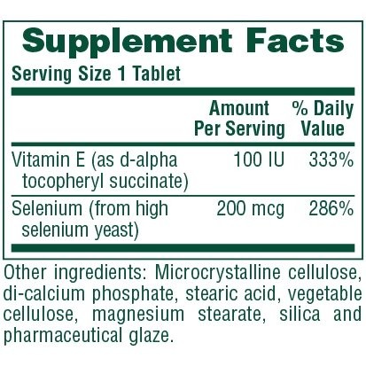 NATURES PLUS - SUPER Selenium with Vitamin E 200mcg - 90 tabs