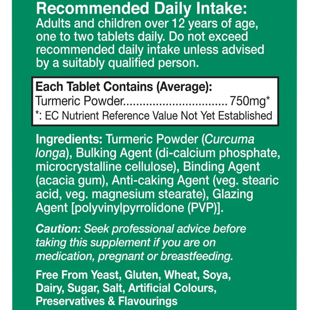 HEALTH AID - Turmeric 750mg - 60tabs