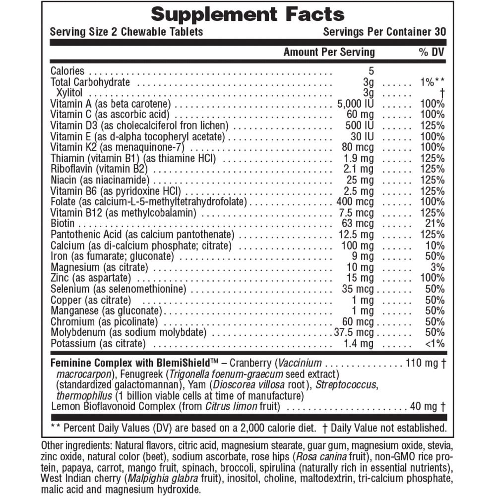 NATURE'S PLUS - SOURCE OF LIFE Power Teen for Her - 60chew. tabs