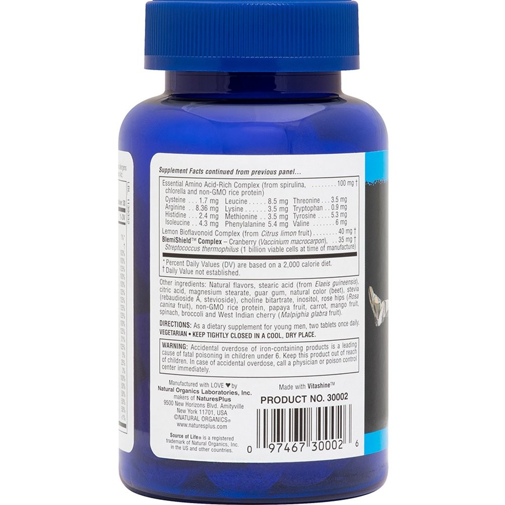 NATURES PLUS - SOURCE OF LIFE Power Teen for Him - 60chew. tabs