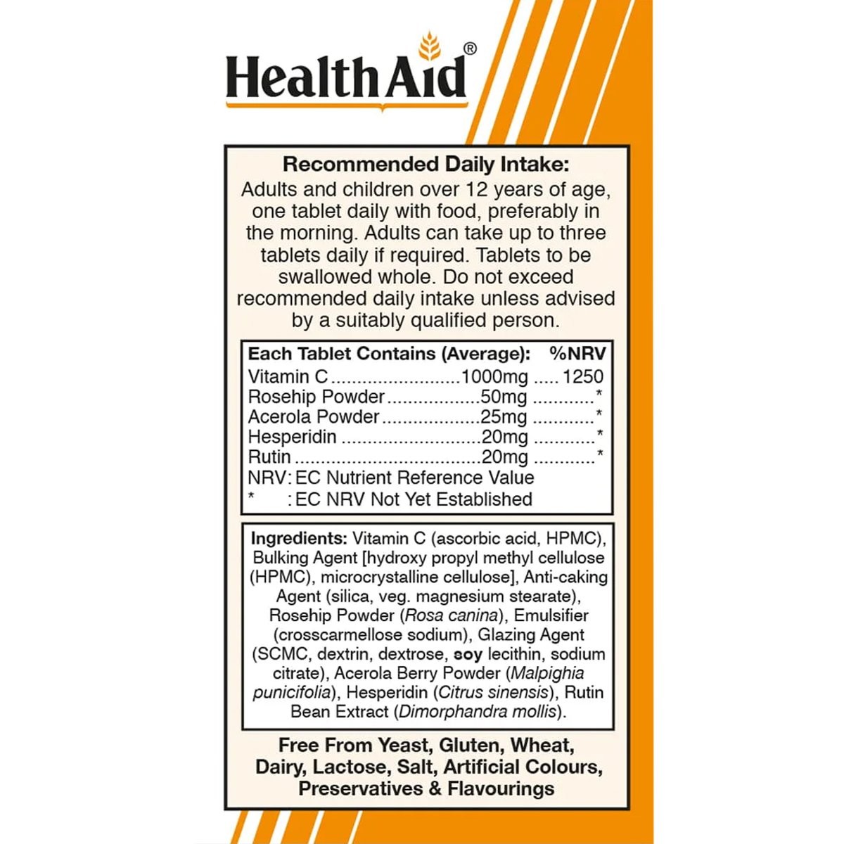 HEALTH AID - Vitamin C 1000mg - 60tabs