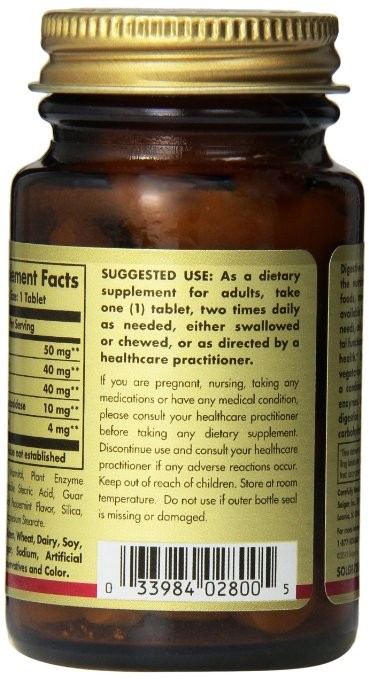 SOLGAR - Vegan Digestive Enzymes - 50tabs