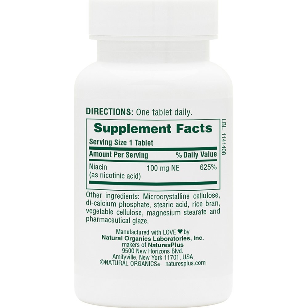 NATURES PLUS - Niacin 100mg - 90tabs