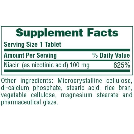 NATURES PLUS - Niacin 100mg - 90tabs