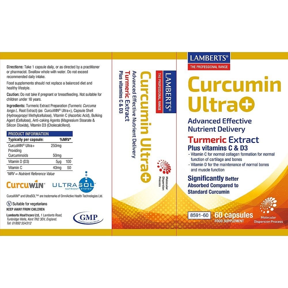 LAMBERTS - Curcumin Ultra+ - 60tabs
