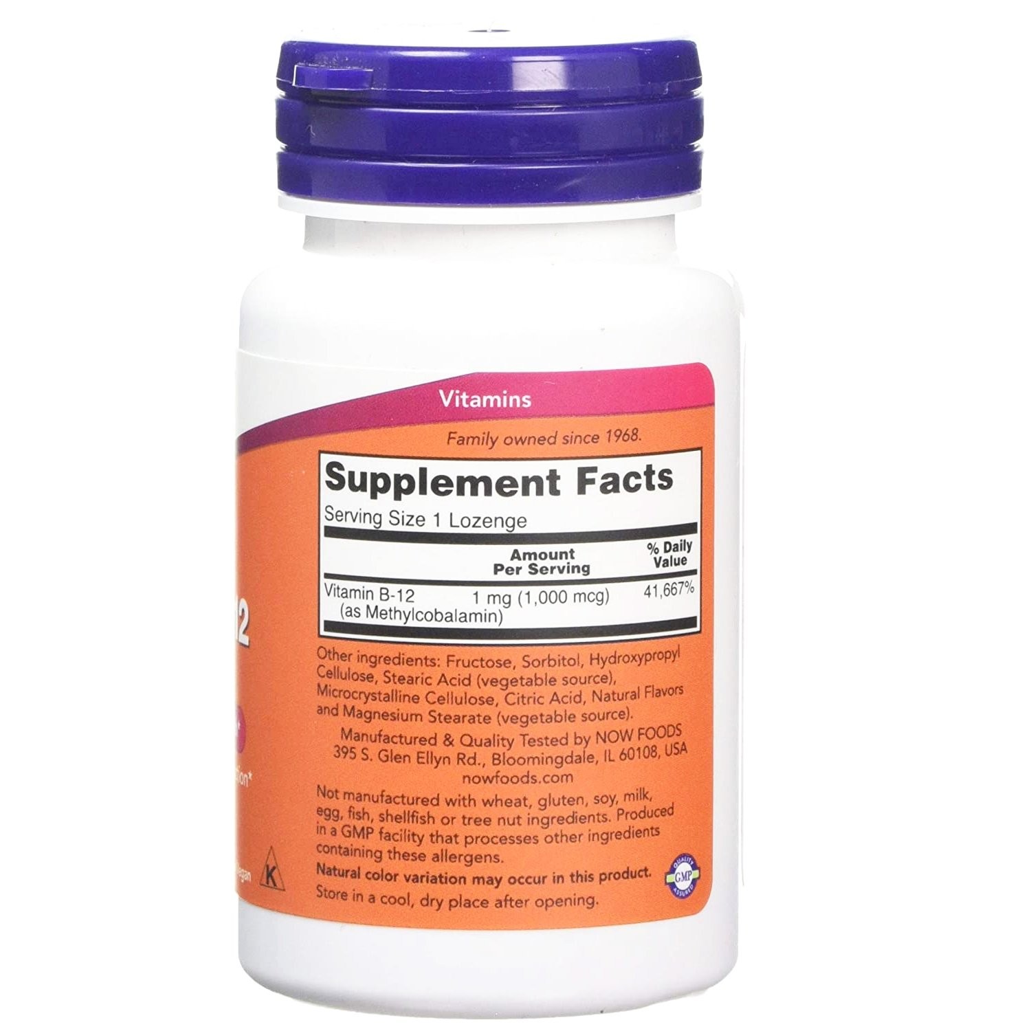 NOW - Methyl B-12 1000mcg - 100lozenges