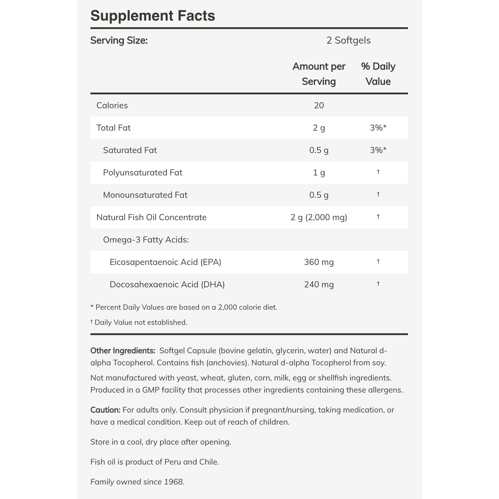 NOW - Omega3 1000mg - 100softgels
