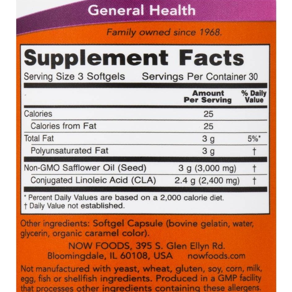 NOW - CLA 800mg - 90softgels