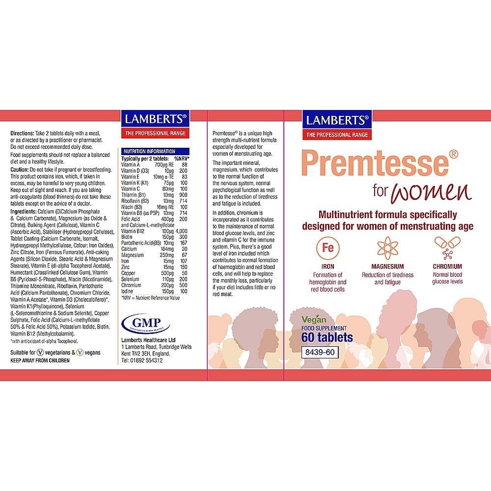 LAMBERTS - Premtesse for Women - 60tabs