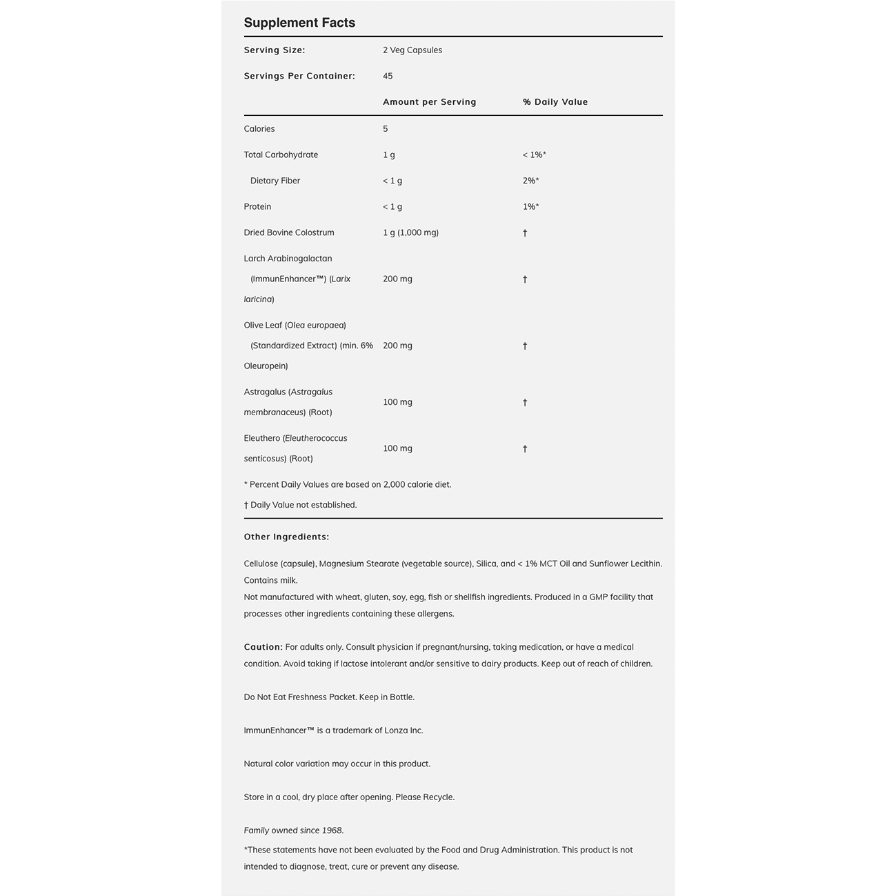 NOW - Super Colostrum 500mg - 90caps