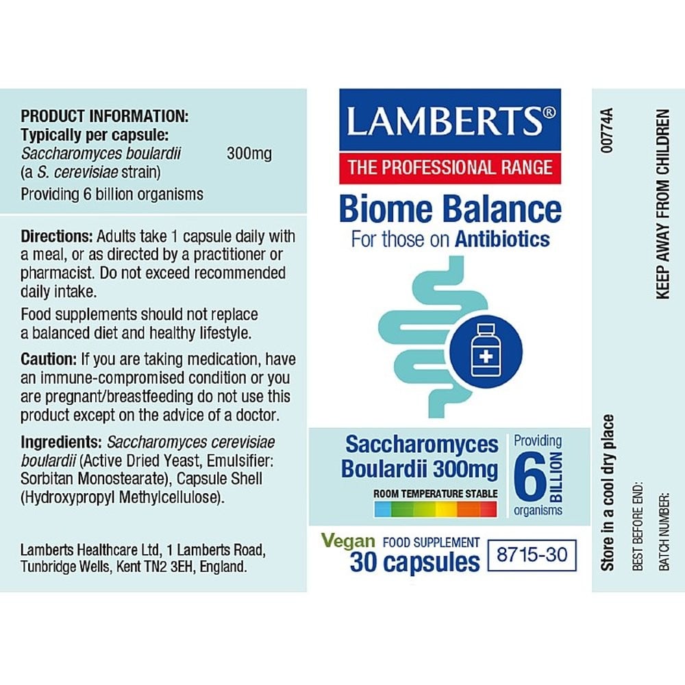 LAMBERTS - Biome Balance for those on Antibiotics - 30caps