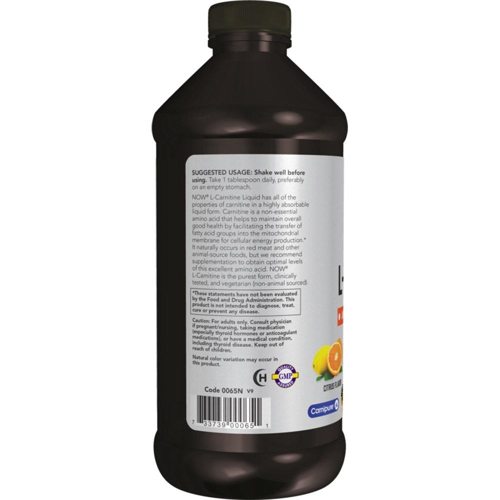 NOW - SPORTS L-Carnitine Liquid 1000mg - 473ml