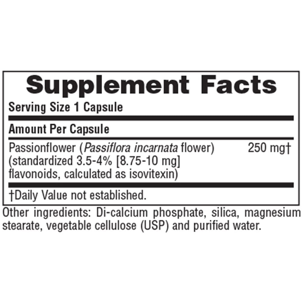 NATURES PLUS - HERBAL ACTIVES Passion Flower 250mg - 60caps