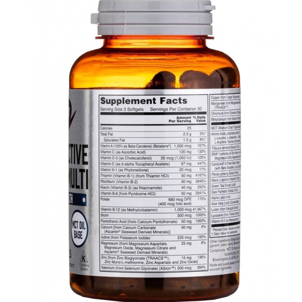 NOW - SPORTS Men's Active Sports Multi - 90softgels