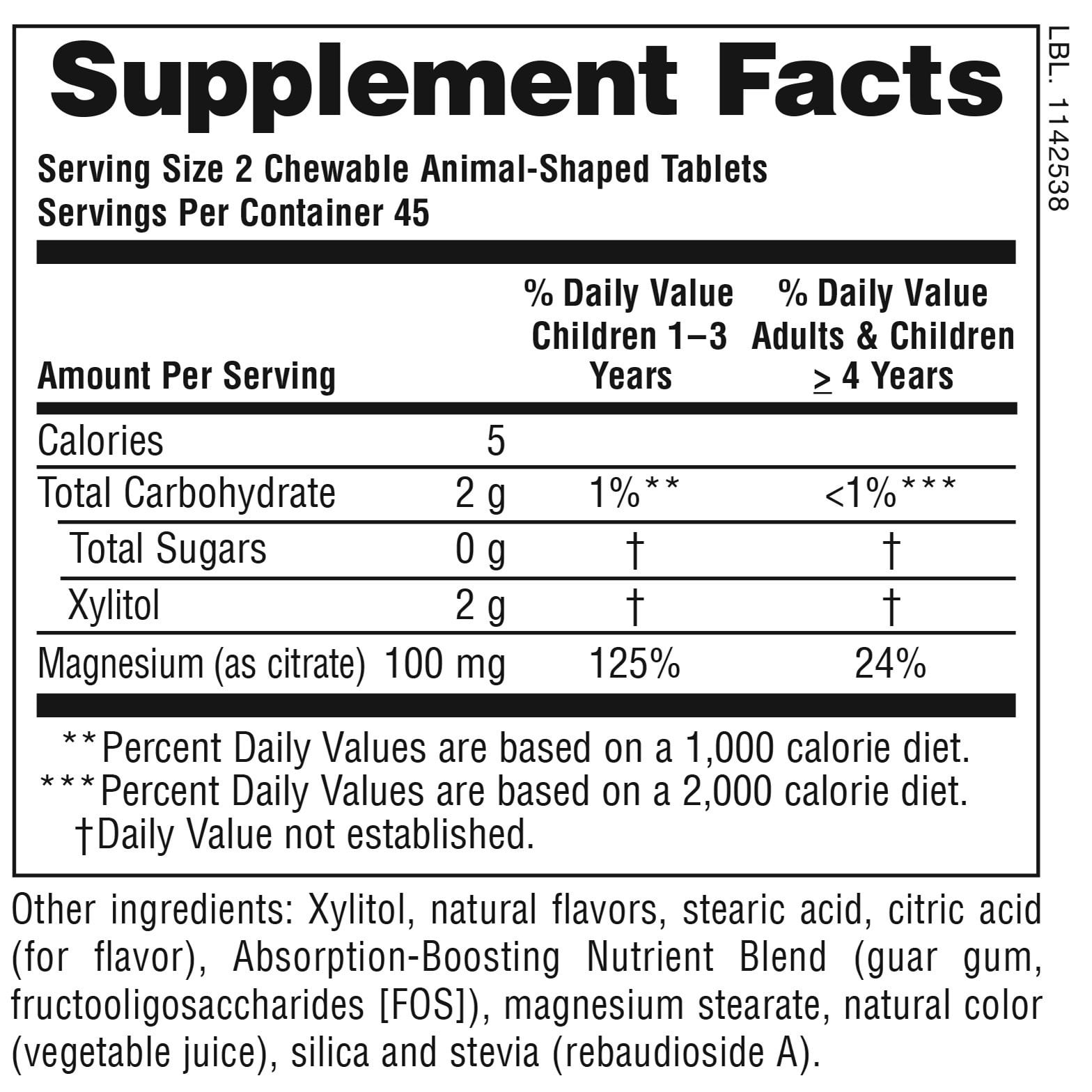 NATURES PLUS - SOURCE OF LIFE ANIMAL PARADE MagKidz - 90chew.tabs