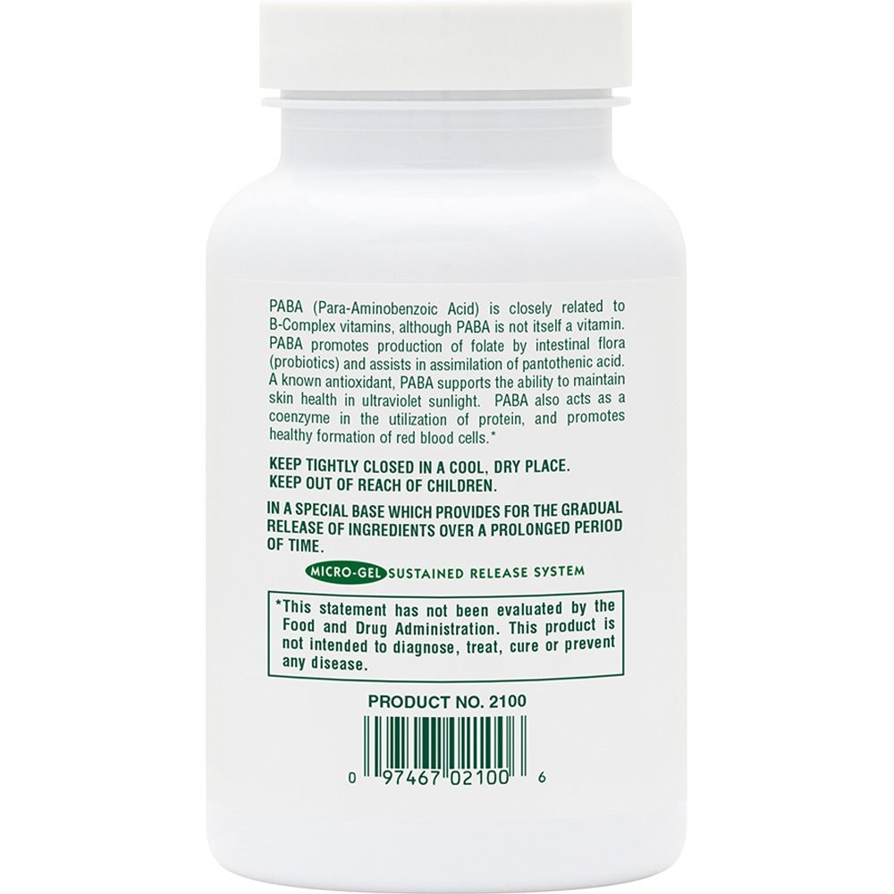 NATURES PLUS - PABA 1000mg - 60tabs