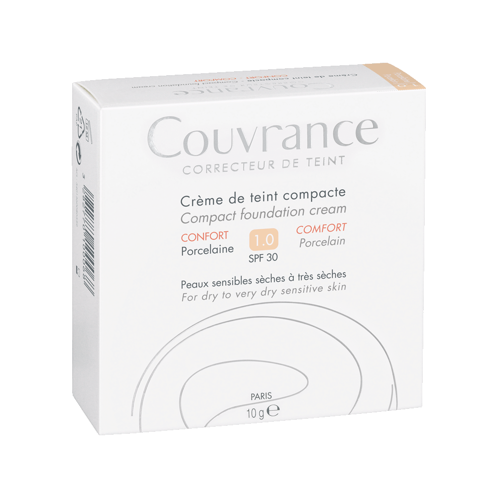 AVENE - COUVRANCE CONFORT Creme de Teint Compacte SPF30 Porcelaine (1.0) - 10gr