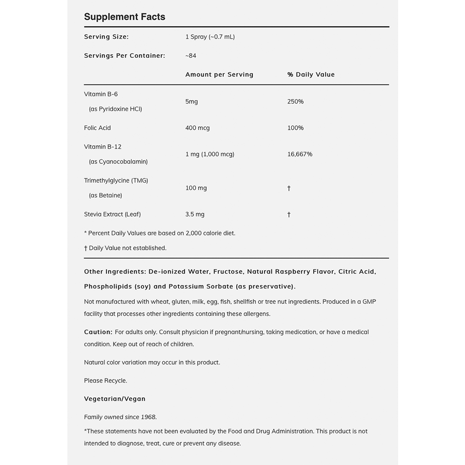 NOW - B-12 Liposomal Spray - 59ml