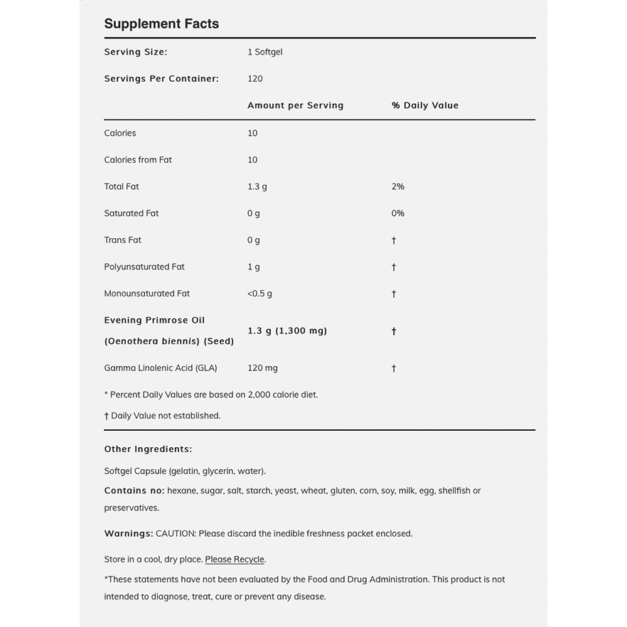 NOW - Super Primrose 1300mg - 60softgels