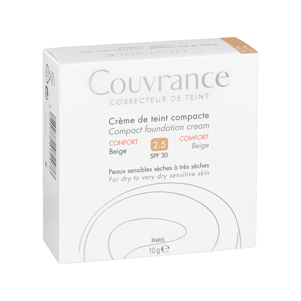 AVENE - COUVRANCE CONFORT Creme de Teint Compacte SPF30 Beige (2.5) - 10gr