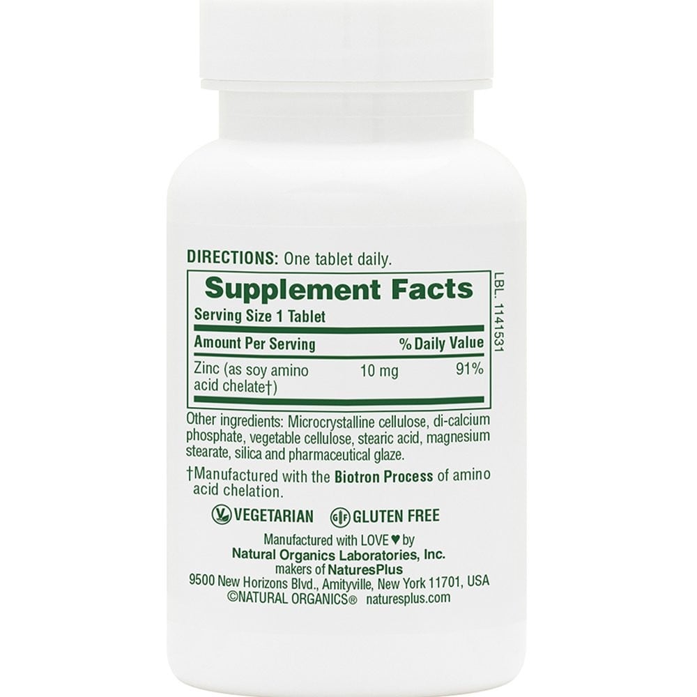 NATURES PLUS - Zinc 10mg - 90tabs