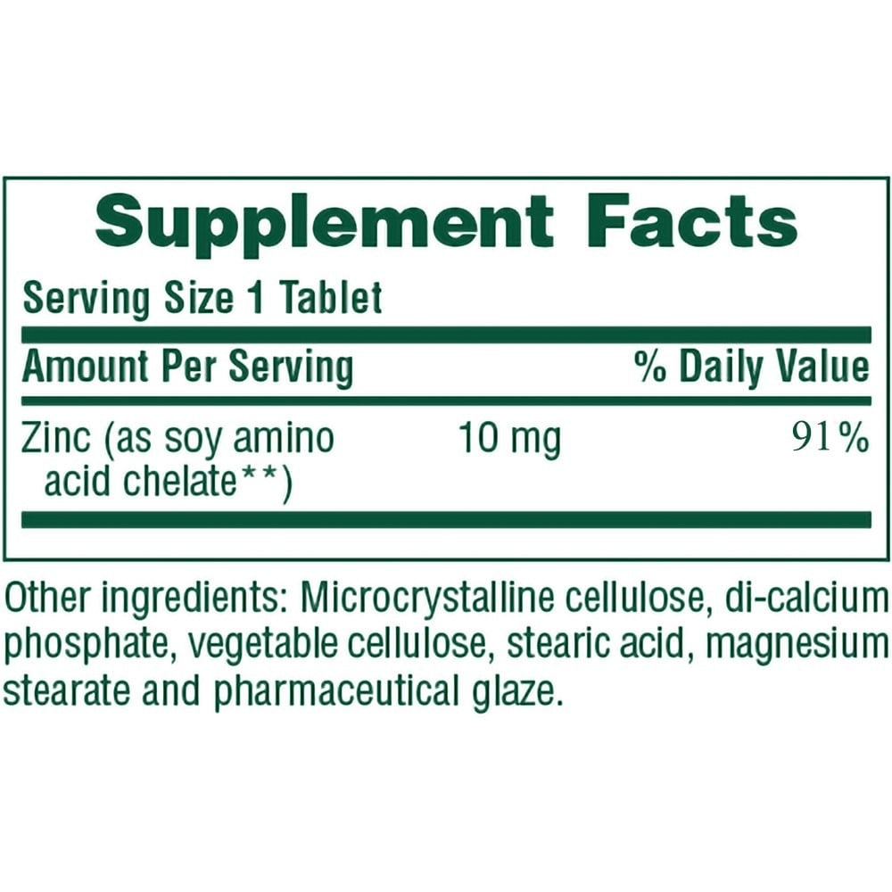 NATURES PLUS - Zinc 10mg - 90tabs