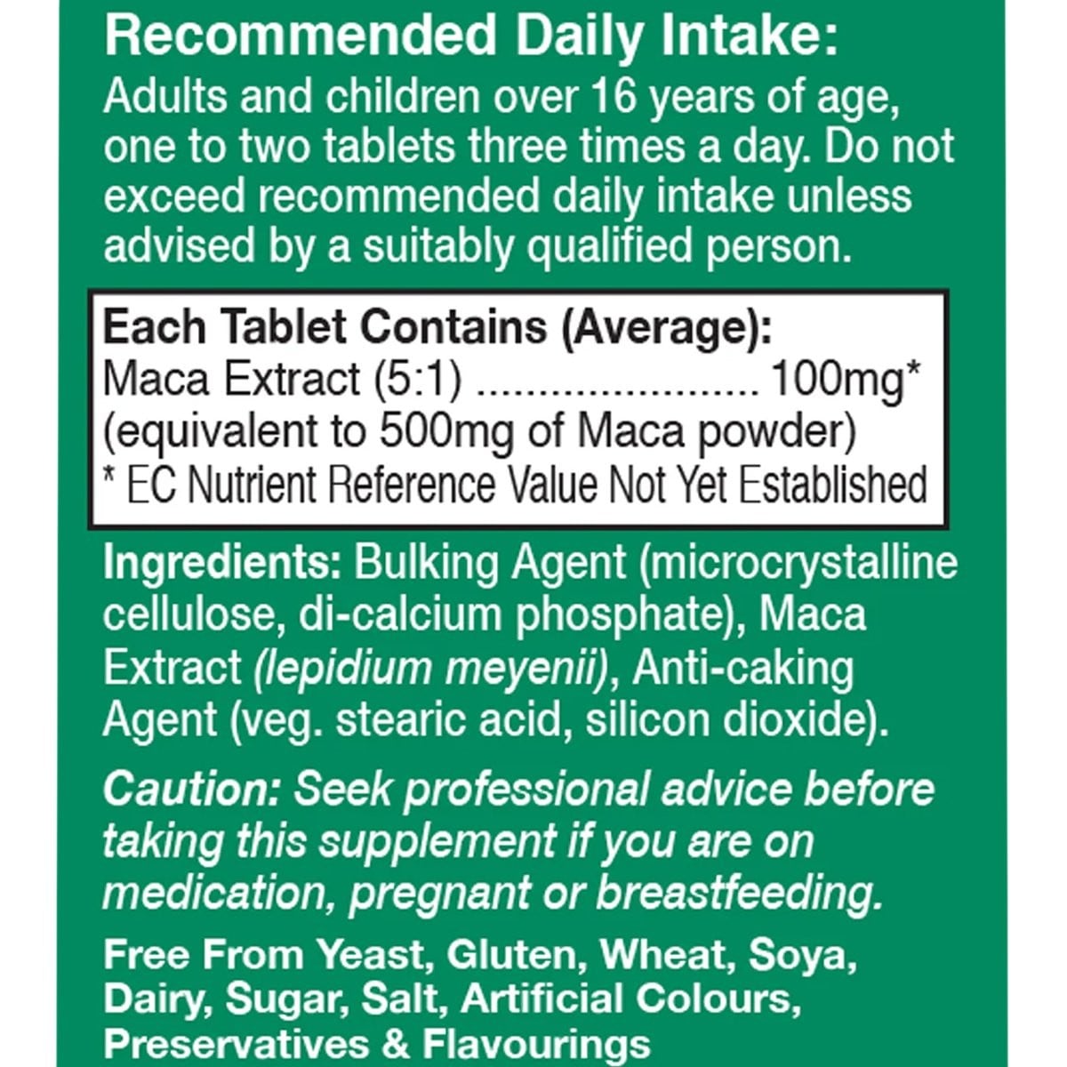 HEALTH AID - Maca 500mg - 60tabs