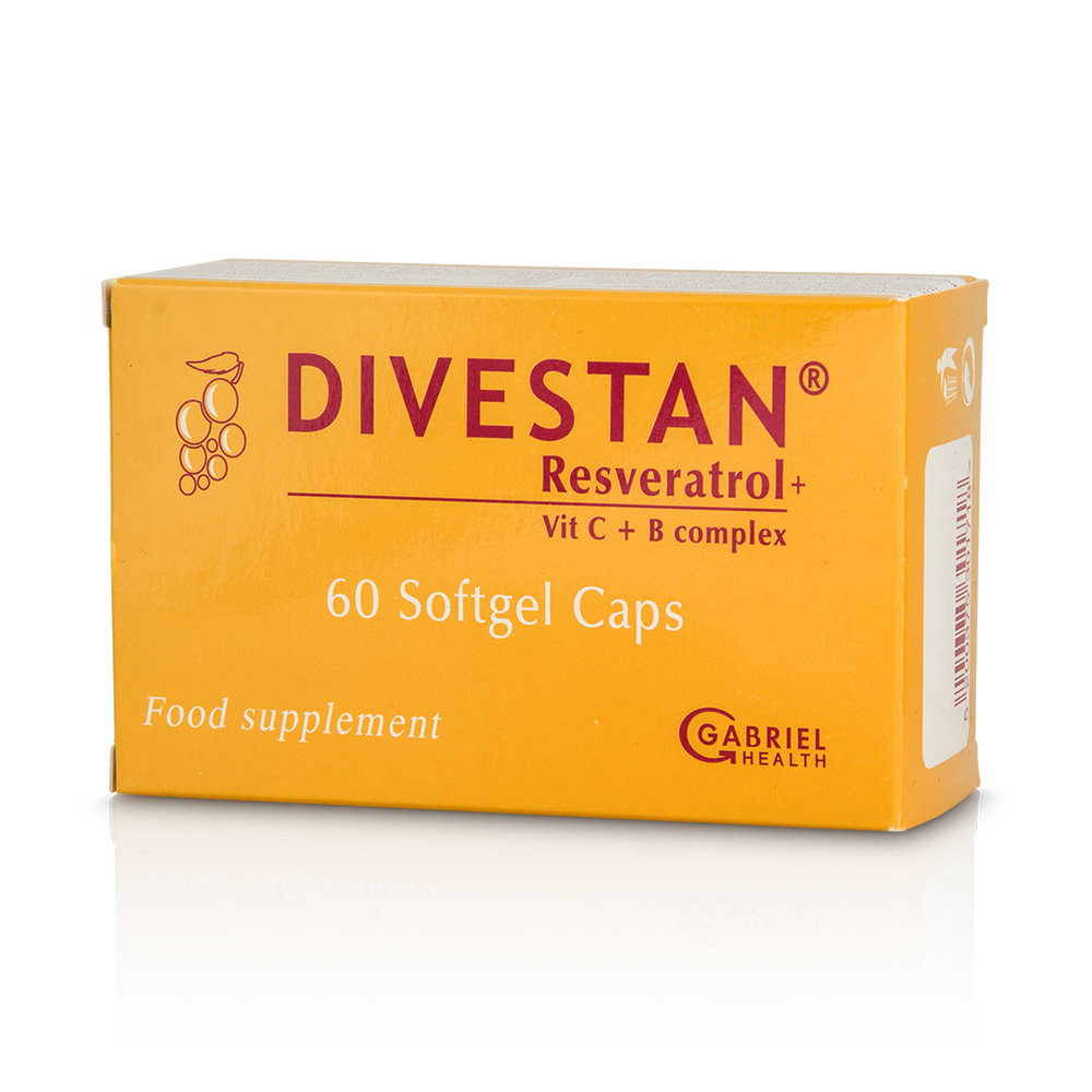 BODERM - DIVESTAN Resveratrol+ Vit C+B Complex - 60softgels