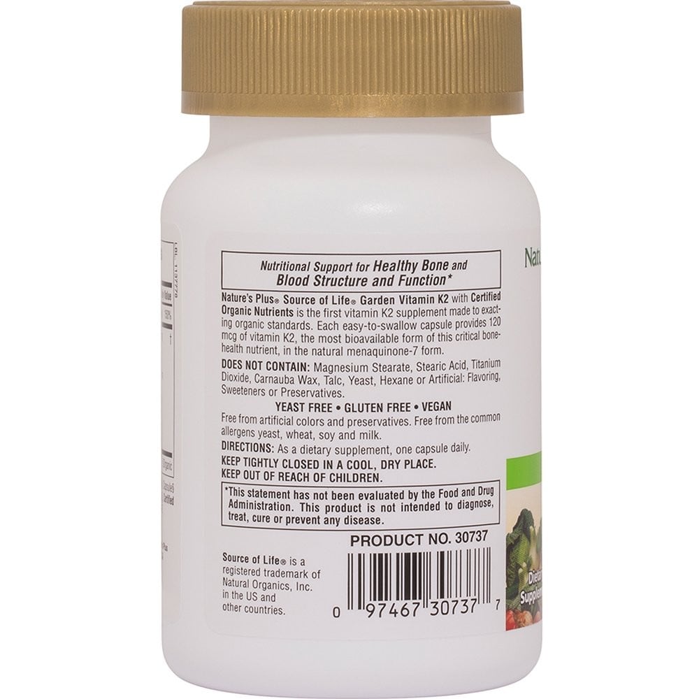NATURES PLUS - SOURCE OF LIFE GARDEN Vitamin K2 - 60caps