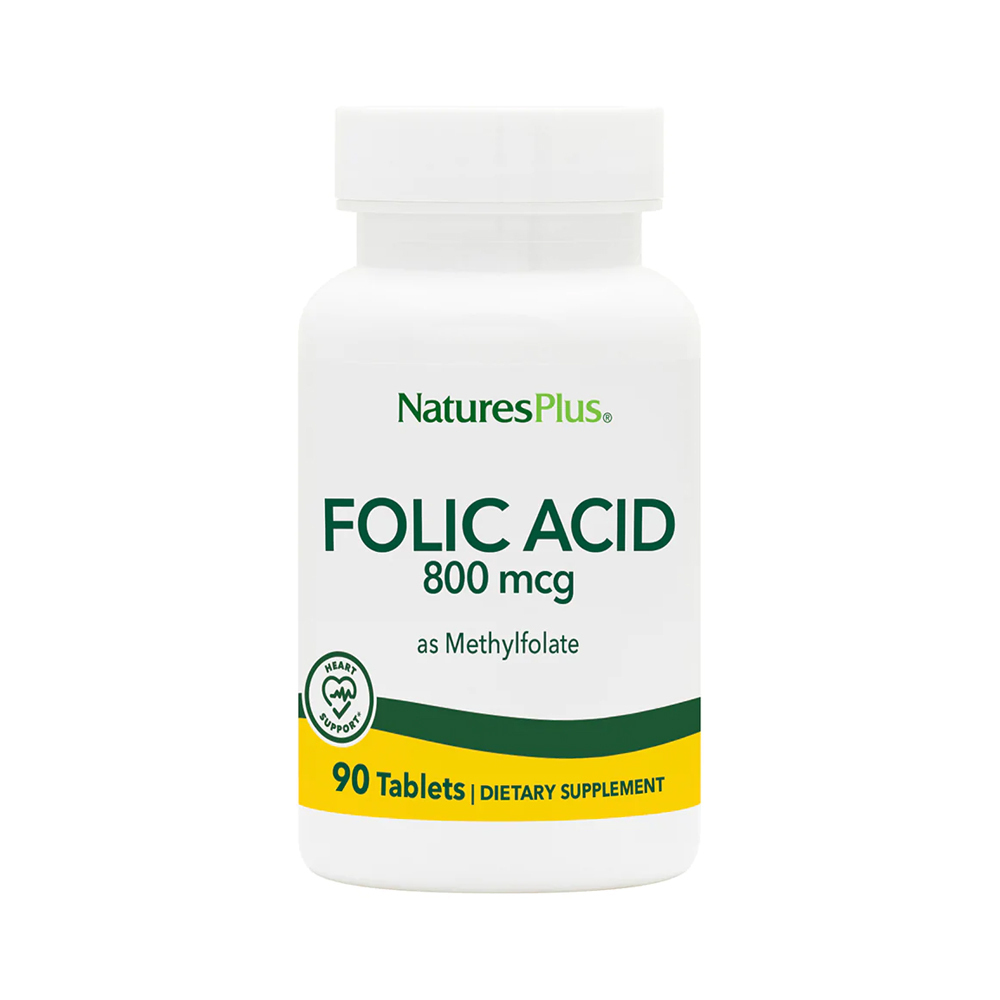 NATURES PLUS - Folic Acid 800mcg - 90tabs