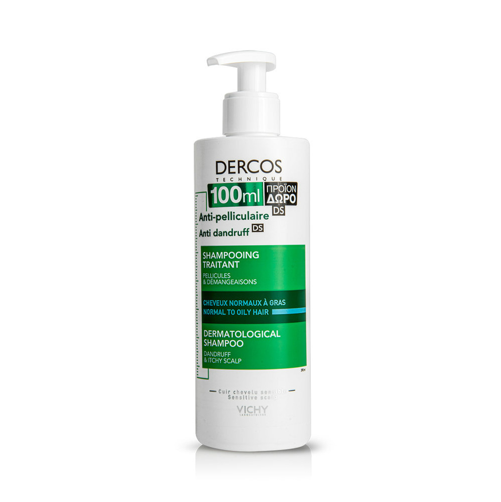 VICHY - DERCOS Shampoo Anti-Dandruff DS - 390ml Normal/Oily Hair