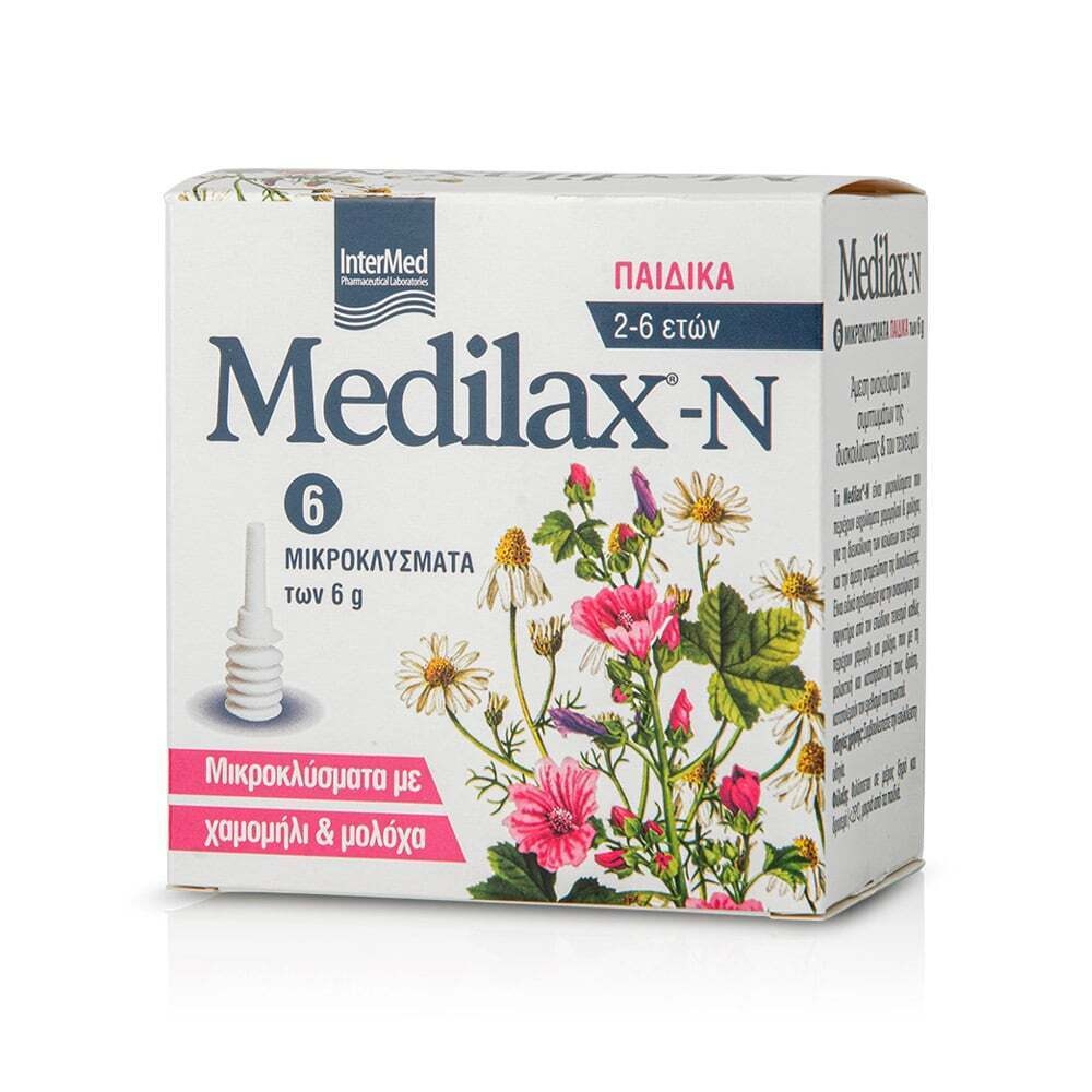 INTERMED - MEDILAX-N Παιδικά Μικροκλύσματα - 6τεμ.