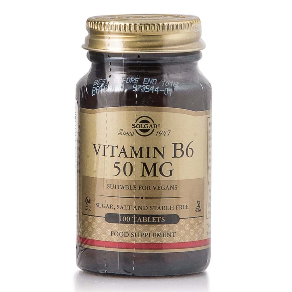 SOLGAR - Vitamin B6 50mg - 100tabs