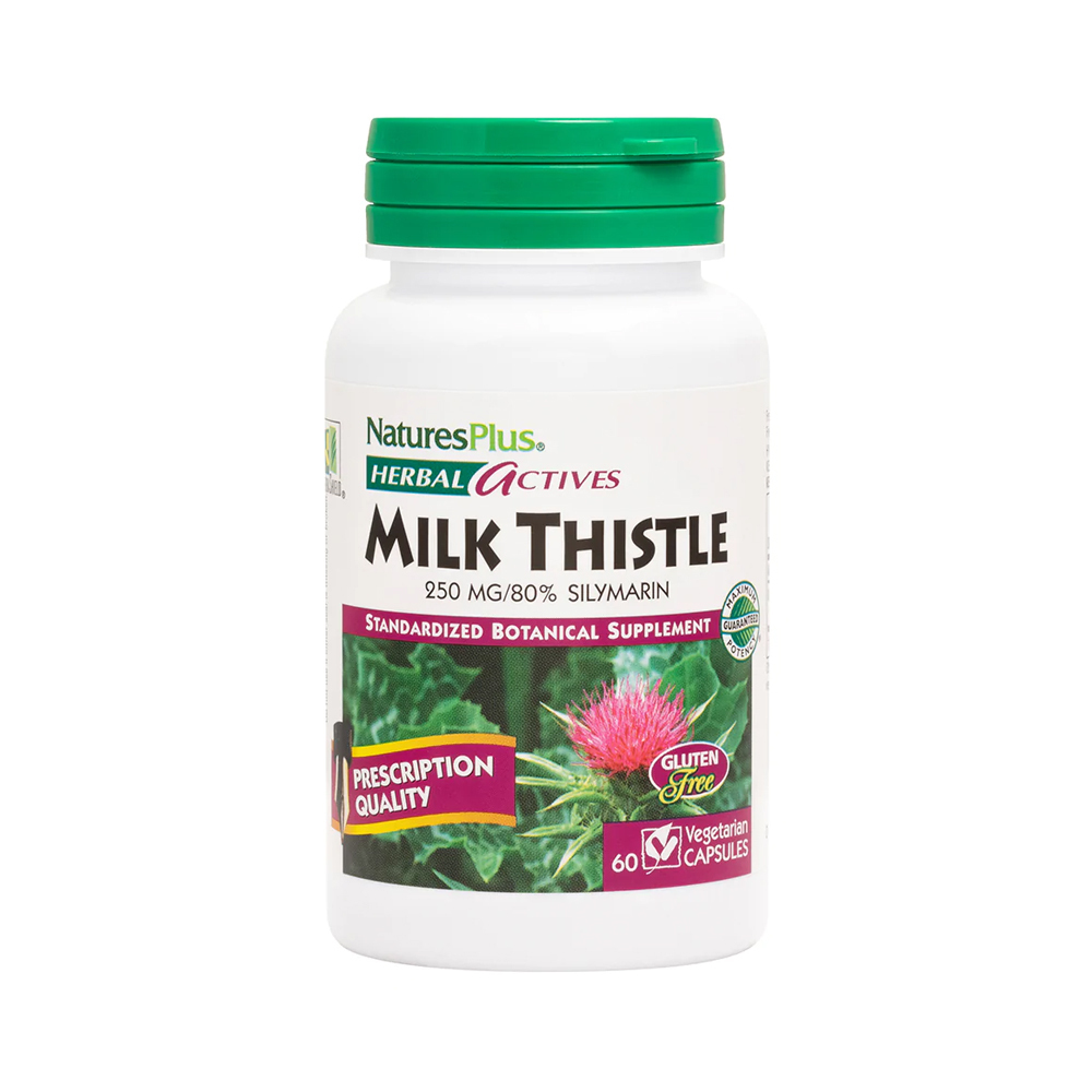 NATURES PLUS - HERBAL ACTIVES Milk Thistle 250mg - 60caps