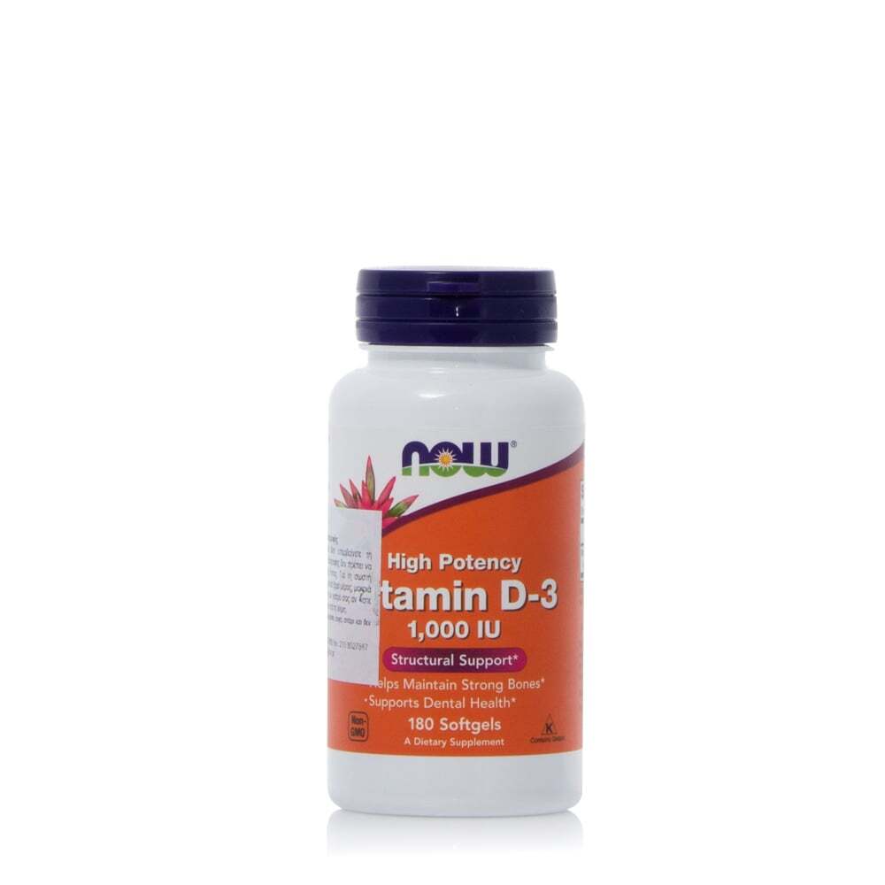 NOW - Vitamin D3 1000iu - 180softgels