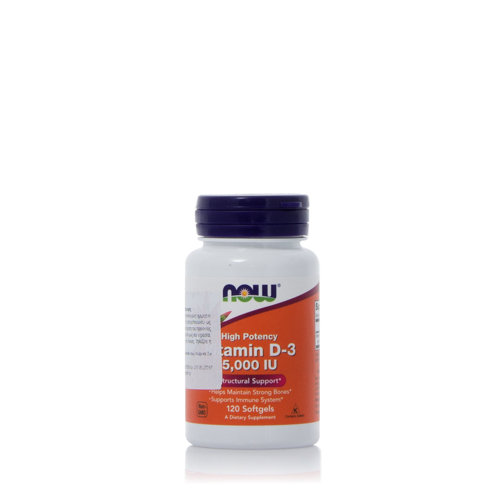 NOW - Vitamin D3 5000iu - 120softgels