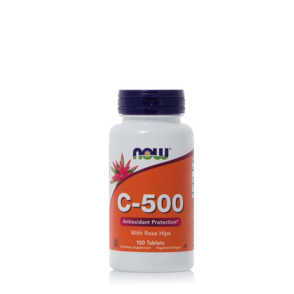 NOW - Vitamin C 500mg with Rose Hips - 100tabs